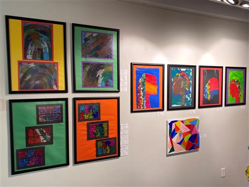 Artwork at the Art of the Puzzle exhibit